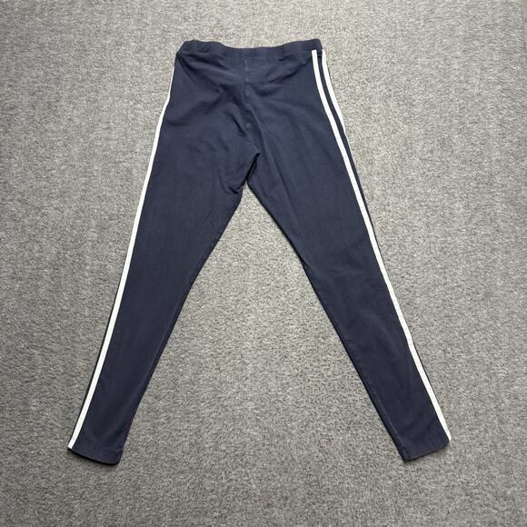 Adidas Leggings Womens Small Navy Blue Activewear Athleisure Ankle - Picture 4 of 7